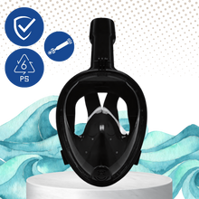 Carica l'immagine nel visualizzatore di Gallery, Maschera da snorkeling con vista panoramica a 180° - Ozerty
