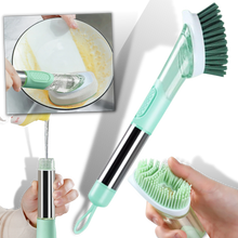 Load image into Gallery viewer, Spazzola di pulizia con dispenser di sapone - Ozerty