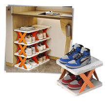 Load image into Gallery viewer, Scaffale organizzatore di scarpe multistrato - Ozerty