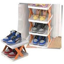 Load image into Gallery viewer, Scaffale organizzatore di scarpe multistrato - Ozerty