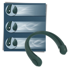 Carica l'immagine nel visualizzatore di Gallery, Mini ventilatore da collo portatile ricaricabile