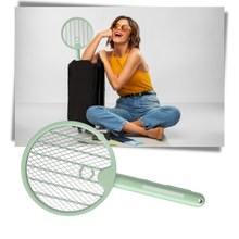 Load image into Gallery viewer, Racchetta antizanzare pieghevole 2 in 1 - Ozerty