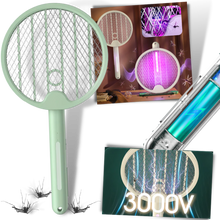 Load image into Gallery viewer, Racchetta antizanzare pieghevole 2 in 1 - Ozerty