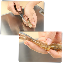 Load image into Gallery viewer, Coltello per sgusciare i gamberi in acciaio inox