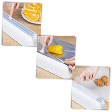 Load image into Gallery viewer, Dispenser e taglierina per involucri alimentari in plastica - Ozerty