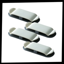 Load image into Gallery viewer, Confezione da 4 clip di fissaggio per cavi adesivi - Ozerty