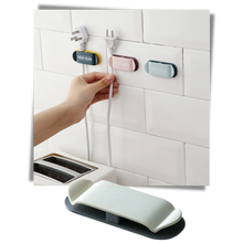 Load image into Gallery viewer, Confezione da 4 clip di fissaggio per cavi adesivi - Ozerty