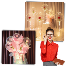 Load image into Gallery viewer, Bellissimo palloncino a LED con rosa - Ozerty