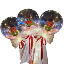 Load image into Gallery viewer, Bellissimo palloncino a LED con rosa - Ozerty
