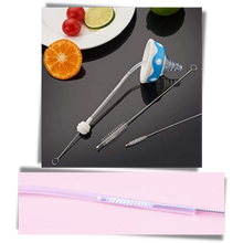 Load image into Gallery viewer, Confezione da 10 spazzole per la pulizia della cannuccia - Ozerty