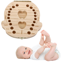 Load image into Gallery viewer, Scatola di legno per denti da latte