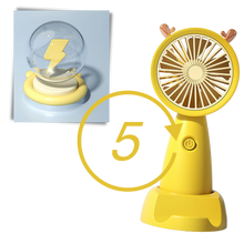 Carica l'immagine nel visualizzatore di Gallery, Mini ventilatore USB con supporto per telefono - Ozerty