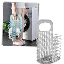 Load image into Gallery viewer, Cesto da bucato pieghevole in plastica montabile a parete - Ozerty