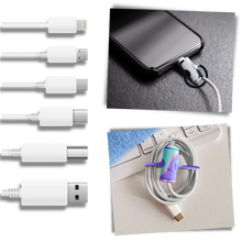 Carica l'immagine nel visualizzatore di Gallery, Avvolgicavo in silicone 2 in 1 - Ozerty