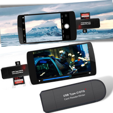 Load image into Gallery viewer, Lettore di schede di memoria SD 3 in 1