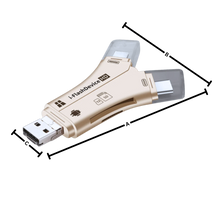 Load image into Gallery viewer, USB 4-in-1 per telefoni - Ozerty