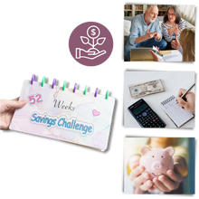 Load image into Gallery viewer, Raccoglitore di risparmio completo per 52 settimane - Ozerty