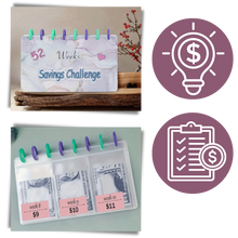Load image into Gallery viewer, Raccoglitore di risparmio completo per 52 settimane - Ozerty