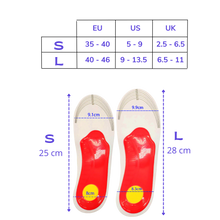 Load image into Gallery viewer, 1 paio di solette per l'arco plantare per piedi piatti - Ozerty