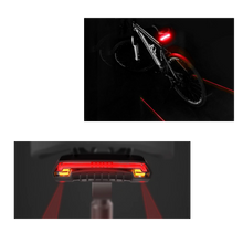 Carica l'immagine nel visualizzatore di Gallery, Luce posteriore di sicurezza della bicicletta con indicatori