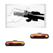 Carica l'immagine nel visualizzatore di Gallery, Luce posteriore di sicurezza della bicicletta con indicatori - Ozerty