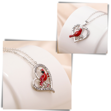 Load image into Gallery viewer, Collana con ciondolo cuore cardinale