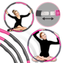 Load image into Gallery viewer, Hula hoop fitness imbottito regolabile