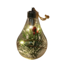 Carica l'immagine nel visualizzatore di Gallery, Lampadina a sfera di Natale trasparente a LED - Ozerty