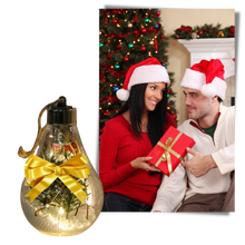 Carica l'immagine nel visualizzatore di Gallery, Lampadina a sfera di Natale trasparente a LED - Ozerty