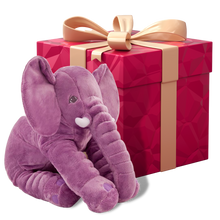 Load image into Gallery viewer, Cuscino grande di peluche di elefante