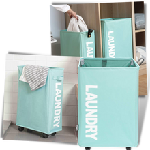 Load image into Gallery viewer, Cestino da bucato portatile con ruote - Ozerty