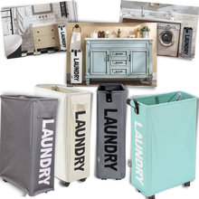 Load image into Gallery viewer, Cestino da bucato portatile con ruote - Ozerty