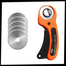 Load image into Gallery viewer, Taglierina a rullo per tessuti con cinque lame da 45 mm - Ozerty