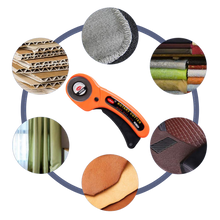 Load image into Gallery viewer, Taglierina a rullo per tessuti con cinque lame da 45 mm - Ozerty