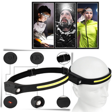 Load image into Gallery viewer, Lampada frontale a led ricaricabile