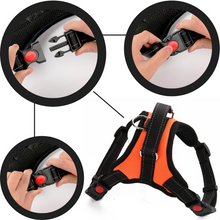 Load image into Gallery viewer, Imbracatura per cani a sella regolabile riflettente