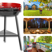Carica l'immagine nel visualizzatore di Gallery, GRIGLIA A CARBONE BBQ ROTONDA PORTATILE - Ozerty