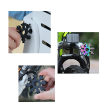 Carica l'immagine nel visualizzatore di Gallery, Multiutensile a fiocco di neve in acciaio inossidabile 18-in-1 - Ozerty