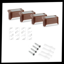 Load image into Gallery viewer, Luci LED solari per gradini (4 pezzi) - Ozerty