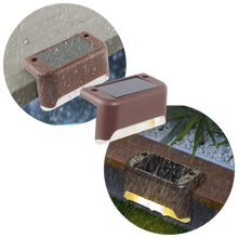 Load image into Gallery viewer, Luci LED solari per gradini (4 pezzi) - Ozerty