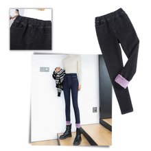 Load image into Gallery viewer, Jeggings termici in pile da donna