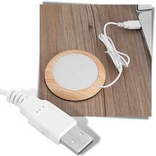 Load image into Gallery viewer, Scaldabicchieri elettrico USB in legno - Ozerty