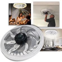 Carica l'immagine nel visualizzatore di Gallery, Ventilatore da soffitto estetico con luce e telecomando - Ozerty