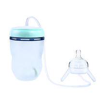 Load image into Gallery viewer, Biberon per autoalimentazione con valvola anticolica -Verde - Ozerty