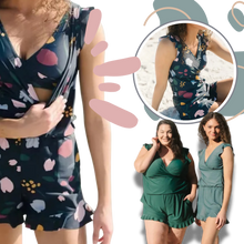 Carica l'immagine nel visualizzatore di Gallery, Pagliaccetto da bagno con reggiseno incorporato - Ozerty