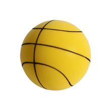 Load image into Gallery viewer, Pallone da basket silenzioso colorato -Giallo/24 cm - Ozerty