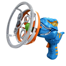 Carica l'immagine nel visualizzatore di Gallery, Macchina per bolle di sapone colorate a forma di dinosauro -Blu - Ozerty