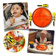 Load image into Gallery viewer, Set di piatti e utensili per un'alimentazione creativa e costruttiva - Ozerty