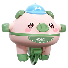 Load image into Gallery viewer, Maialino in monociclo giocattolo -Verde - Ozerty