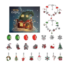 Load image into Gallery viewer, Calendario dell'Avvento 24 Giorni con Gioielli Fai-da-Te -Casa dei Puffi - Ozerty